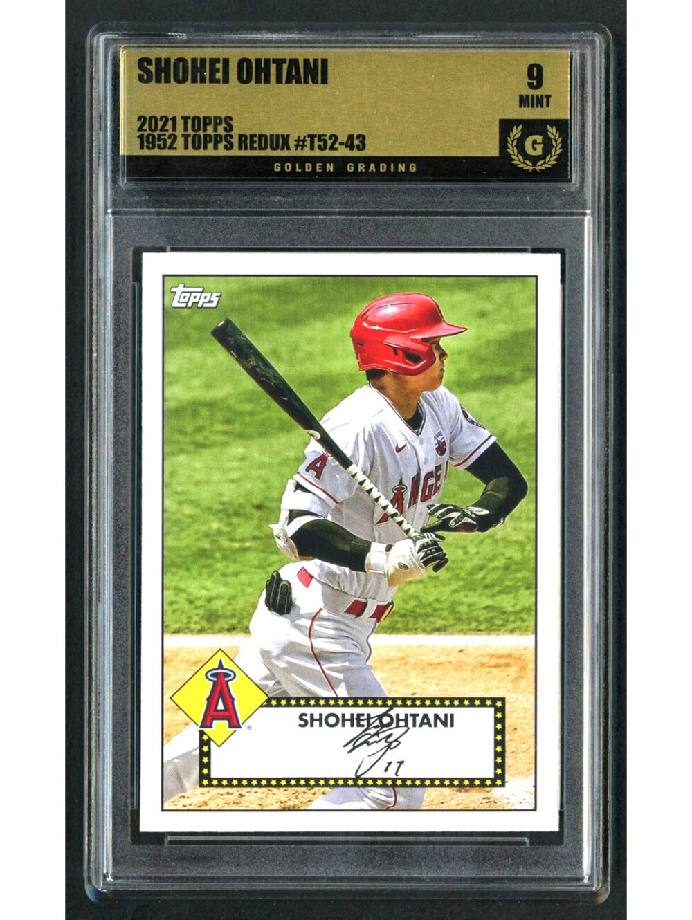 2021 Topps Redux #T52-43 Shohei Ohtani '52 Redux Graded Mint 9